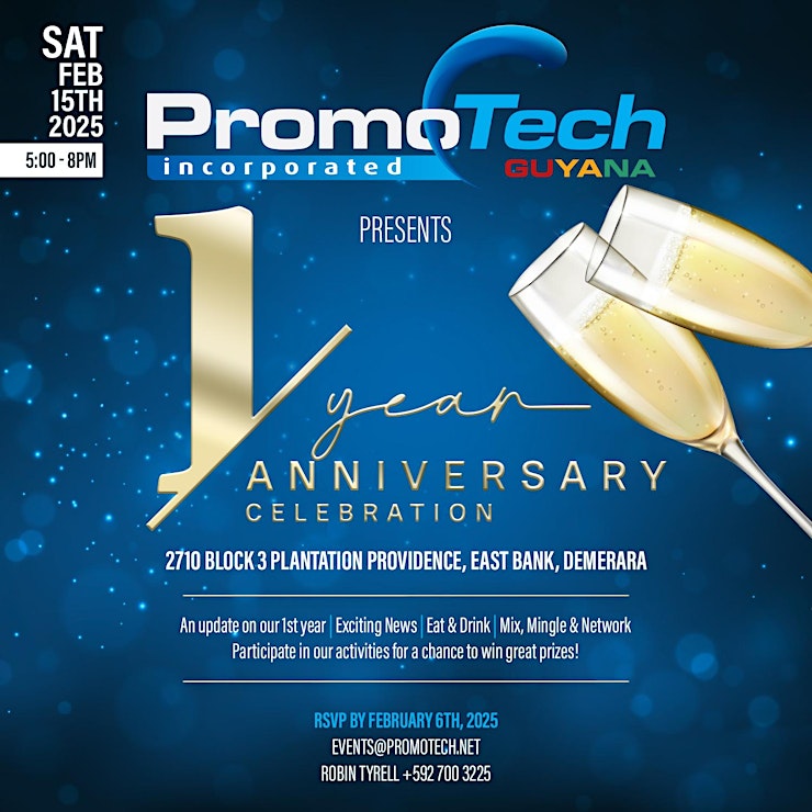 Promotech Inc (Guyana) 1st Anniversary VIP Event